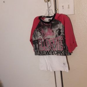 Tank with cropped long sleeve